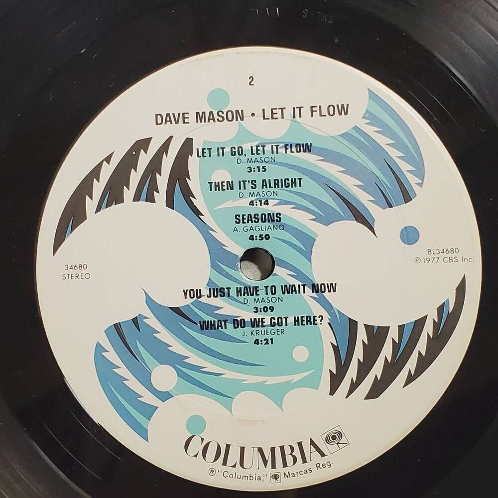 Dave Mason - Let It Flow Vinyl Record Original 1977 - Picture 7 of 9